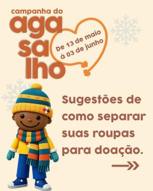 Campanha do Agasalho mobiliza solidariedade e reforça orientações para doações no Projeto Pallotti
