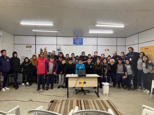 Equipe do Inter de Santa Maria compartilha experiência com atendidos do Projeto Pallotti